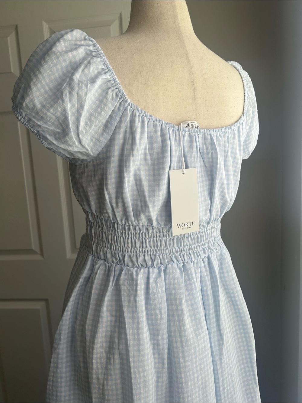Corey-❗️worth collective❗️ smocked bump friendly cottage core gingham dress - Picture 6 of 6